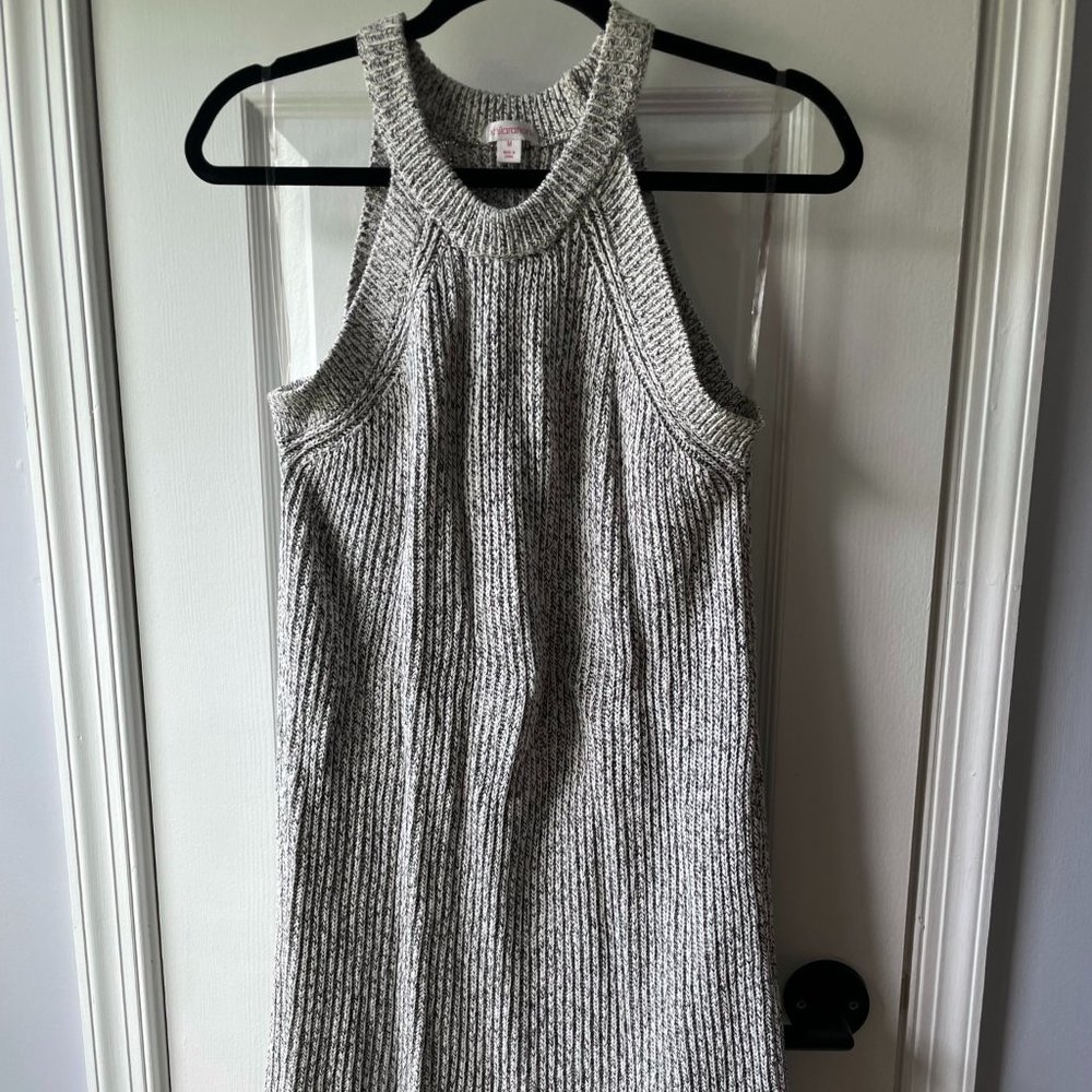 Xhilaration Gray Cable Knit Dress - Medium